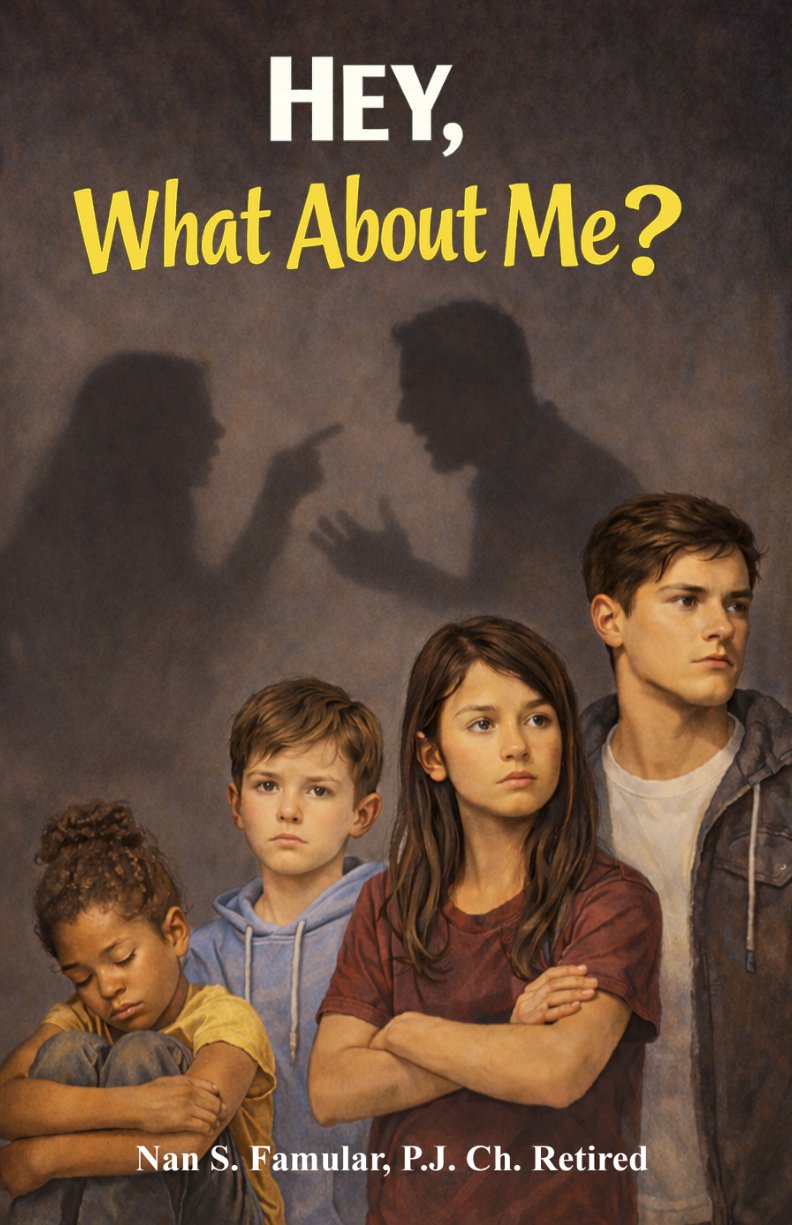Book cover for Hey, What About Me? by Nan Famular 